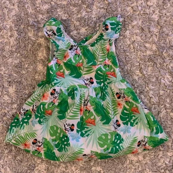 green emerald velvet dress Disney Mickey and Friends Mommy and Me Minnie Mouse Halter Design Dres